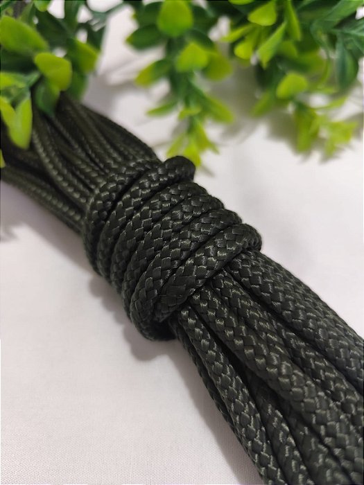 Corda Trançada 6mm Verde Musgo (metro)
