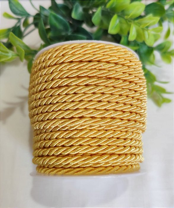 Cordão de São Francisco 4mm Amarelo (metro)