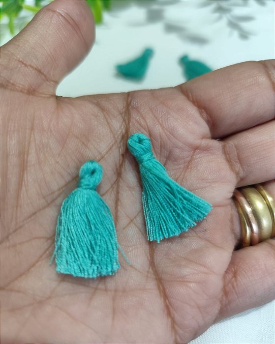 Tassel  Algodão Turquesa (10un)
