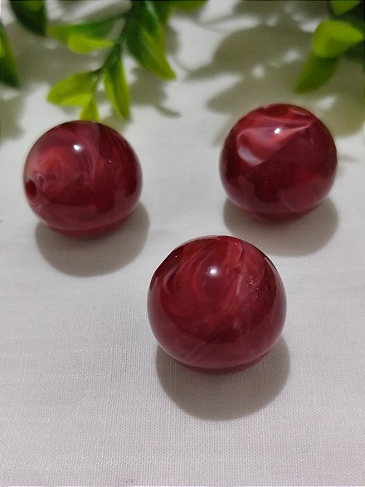 Bola Resina 26mm Marsala (un)