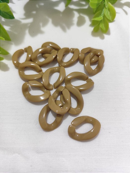 Elo de Resina Mostarda 24mm (10gr-Aproximadamente 16un)