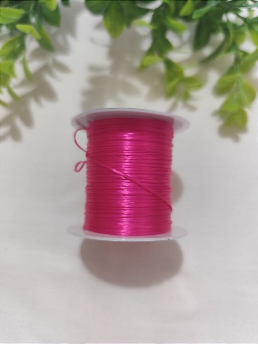 Rolo Fio de Stretch Lastex Elástico Pink (10mts)