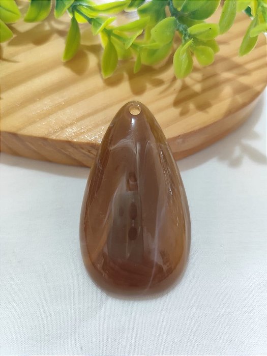 Pingente Resina Gota 67mm Capuccino Mesclado (un)