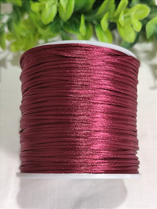 Fio de Seda 1mm  Beterraba (5 metros)