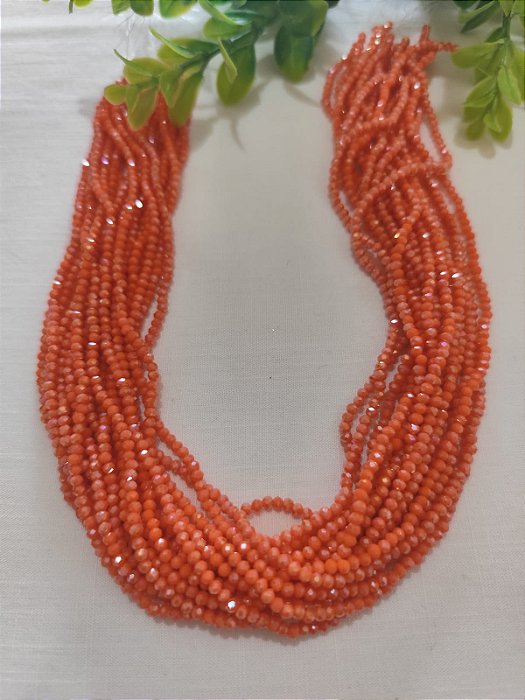 Cristal Laranja Boreal 2mm (1 fio - 160un)