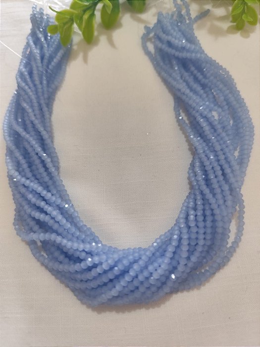 Cristal Azul Bebê 2mm (1 fio - 160un)