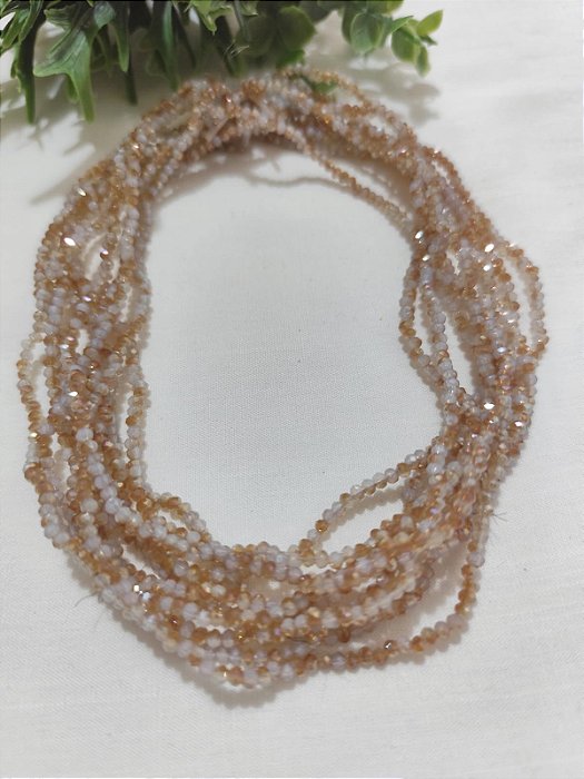 Cristal Nude Mesclado 2mm (1 fio - 160un)