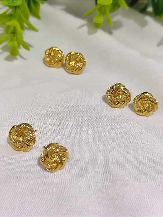 Brinco Flor Ouro (par)