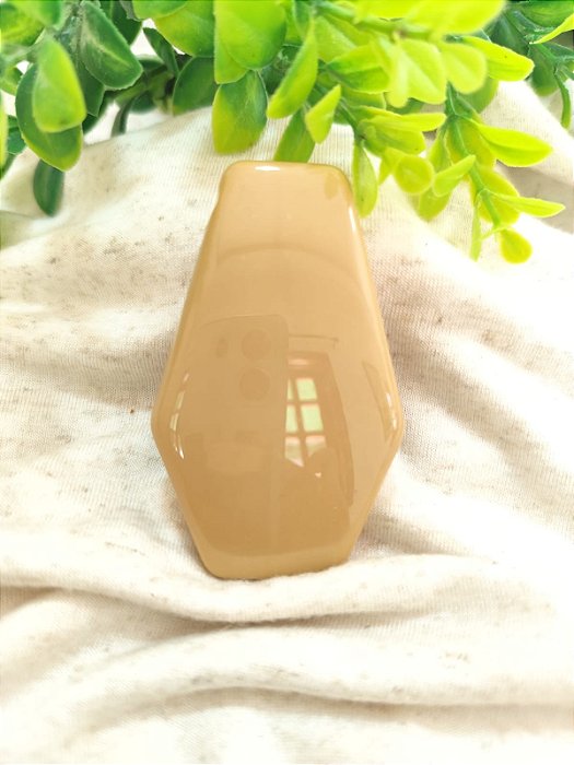 Pingente Geométrico 72mm, abertura 5mm Nude (un)