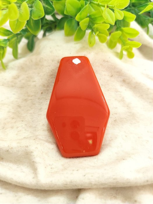 Pingente Geométrico 72mm, abertura 5mm Terra Cota (un)