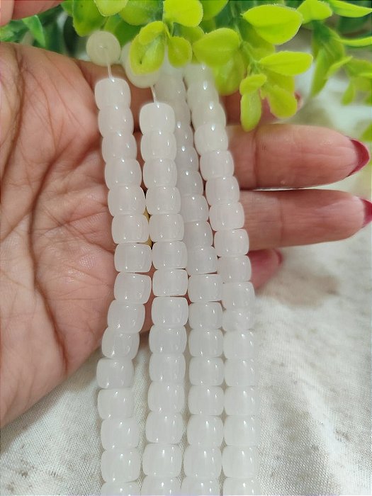 Disco de Murano 5mm Off White (1 Fio - Aproximadamente 61un)