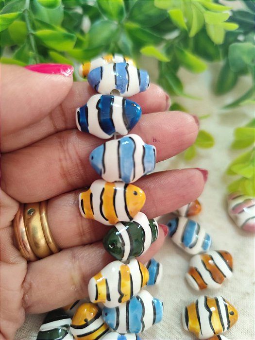 Peixe Palhaço Porcelana 18mm (Cores Sortidas - unidade)