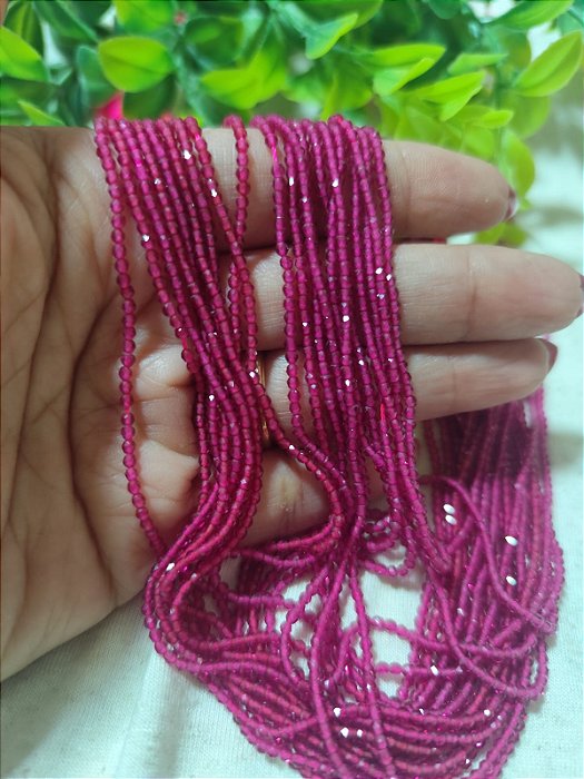 Cristal 1mm Pink (1 fio)