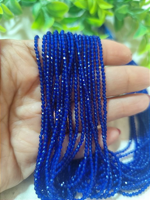 Cristal 1mm Azul Royal (1 fio)