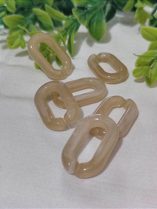 Elo de Resina 30mm Nude (6un)