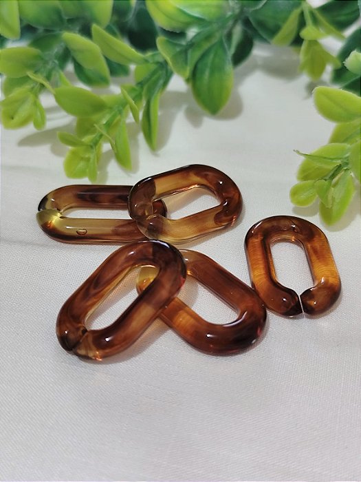 Elo de Resina 30mm Tartaruga (6un)