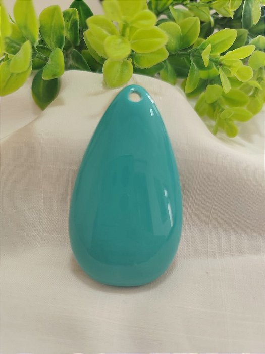 Pingente Gota Reina Turquesa 68mm (un)