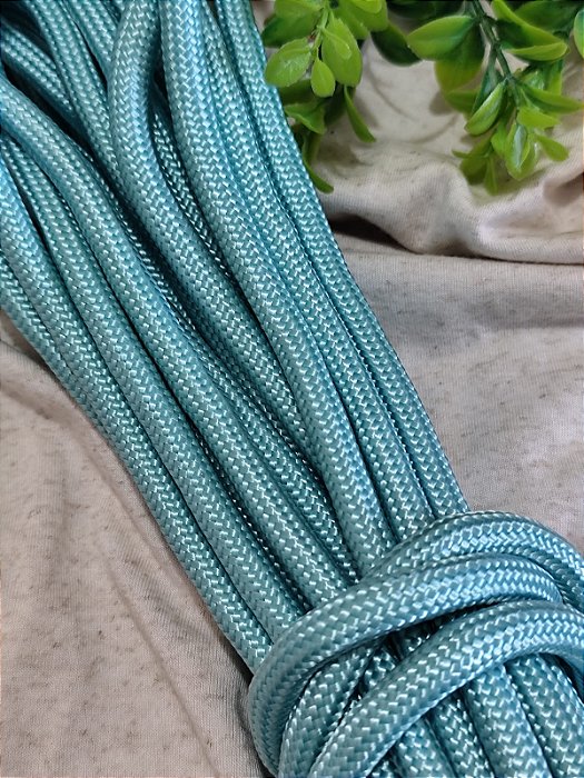 Corda Trançada 8mm Verde Água (metro)