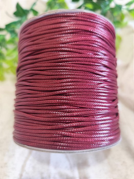 Cordão Encerado Sintético Vinho 1,5mm (Metro)