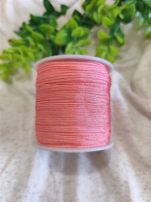 Fio Chinês 0.8mm Rosa Chiclete (5 metros)