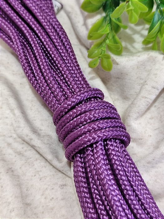 Corda Trançada 6mm Roxo (metro)