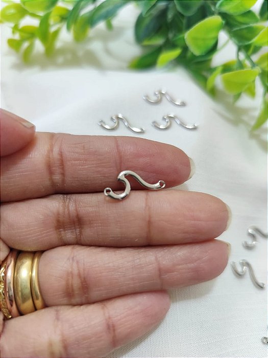 Entremeio Onda 17mm Níquel, duas saídas (5un)