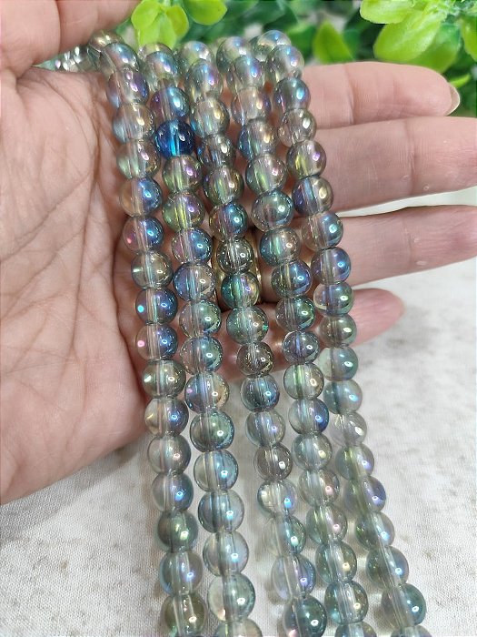 Conta de Murano 8mm Furtacor (1 fio - Aproximadamente 54un)