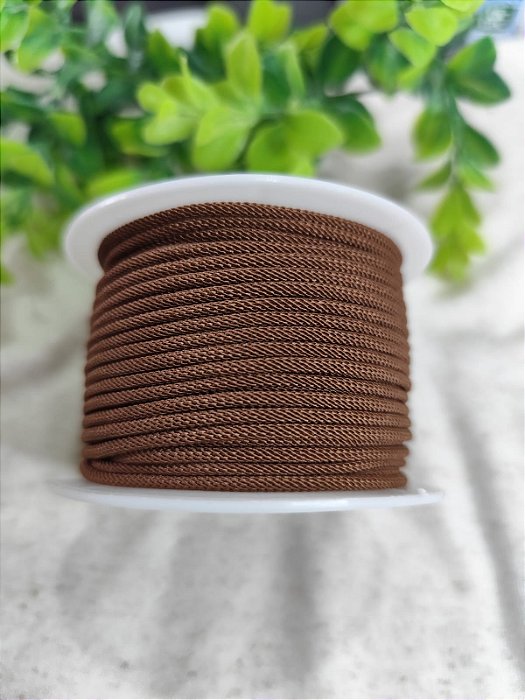 Cordão Trançado 2.5mm Marrom (metro)