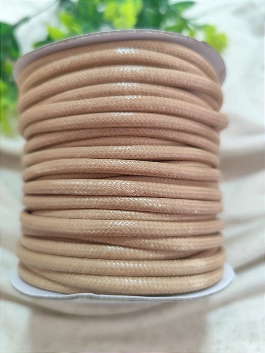Cordão Encerado Sintético Nude 5.0 mm (Metro)