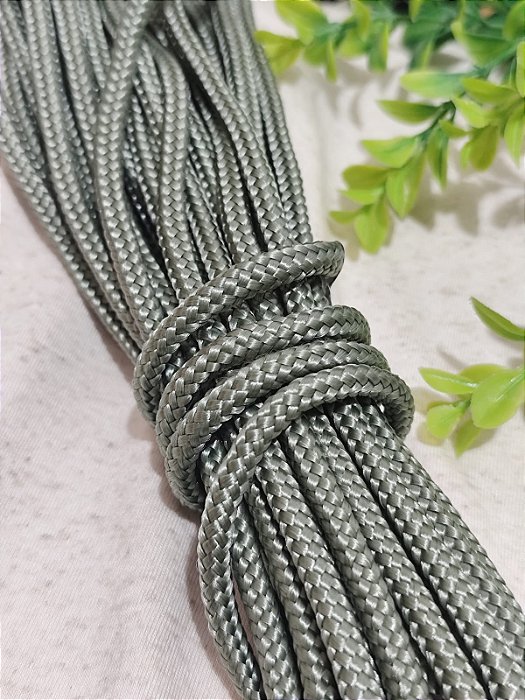 Corda Trançada 6mm Verde Oliva (metro)