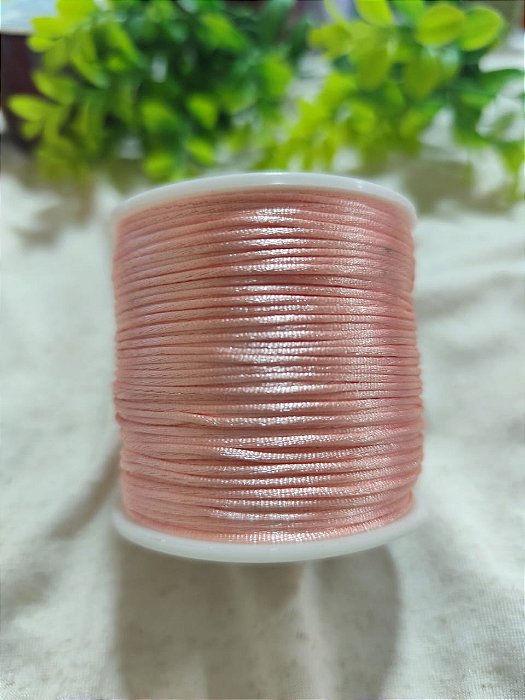 Fio de Seda 1mm Salmon Claro (5 metros)
