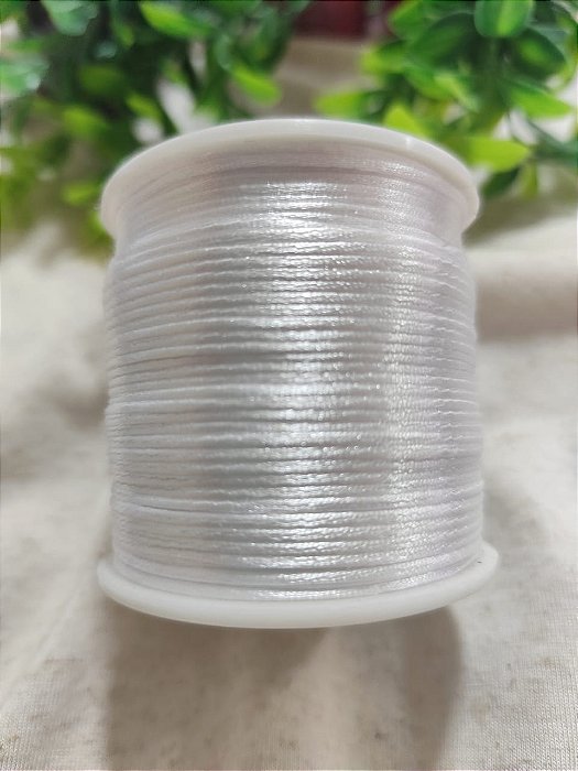 Fio de Seda 1mm Branco (5 metros)