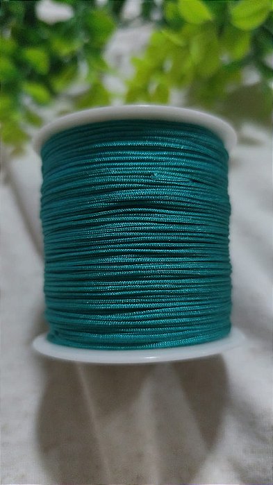 Fio Chinês 0.8mm Verde Esmeralda (5 metros)
