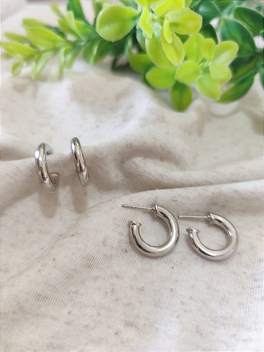 Brinco Argola Lisa 18mm Níquel (par)