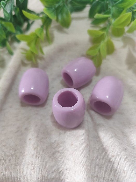 Conta de Resina Lavanda 23mm, abertura 13mm (2un)