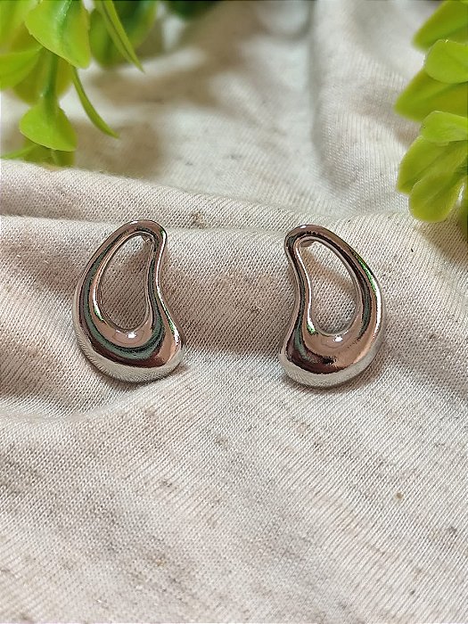 Brinco Orgânico 22mm Níquel (par)