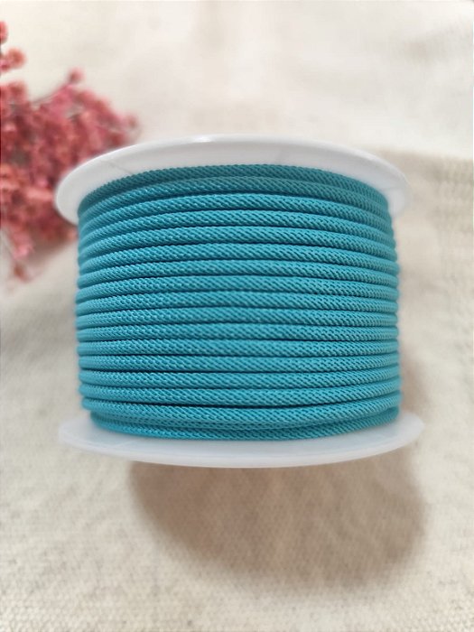 Cordão Trançado 2.5mm Turquesa (metro)