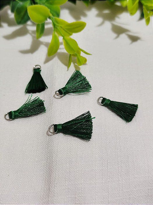 Tassel Algodão Verde Bandeira (10un)