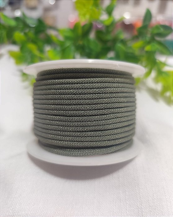 Cordão Trançado 2.5mm Verde Oliva (metro)