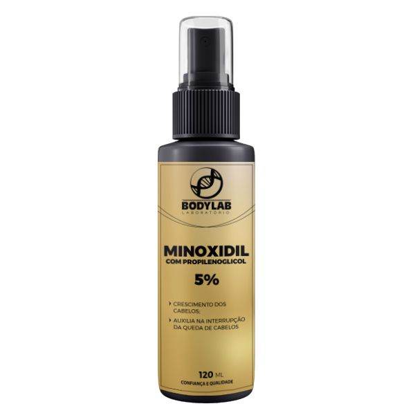 Minoxidil com Propilenoglicol 120Ml - Crescimento Capilar