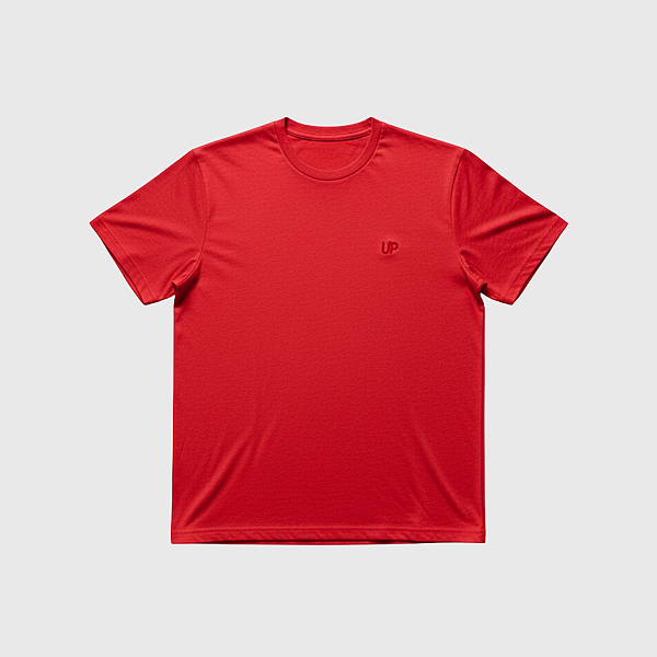 Camisa Masculina Malha 65% Poliester 35% Viscose Vermelho - Bordado