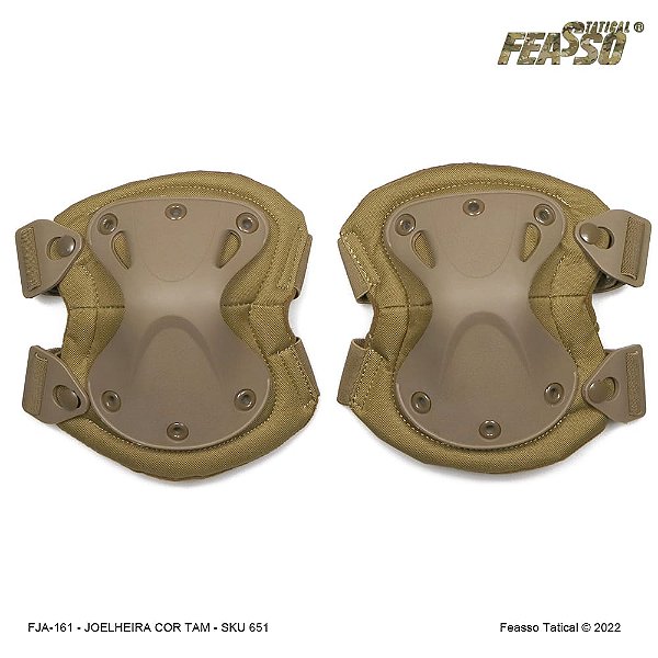 Joelheira Tática FJA-161 Areia – Feasso