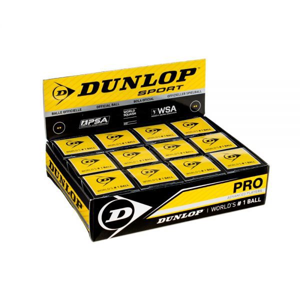 Bola de Squash Dunlop - caixa com 12 - Squash Shop - Sua compra certa, sem  surpresas e por um preço que irá te surpreender.