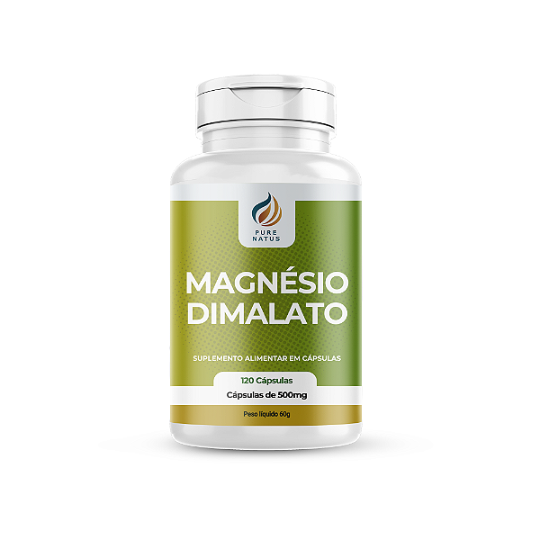 Magnésio Dimalato 120 cápsulas