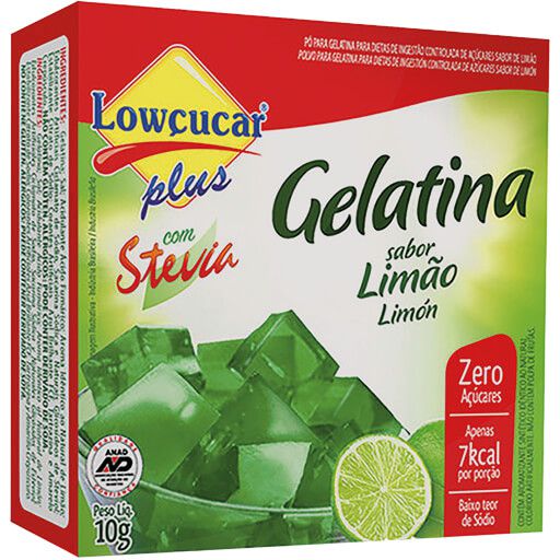 Gelatina de Limão Siciliano Zero 10g Lowçucar