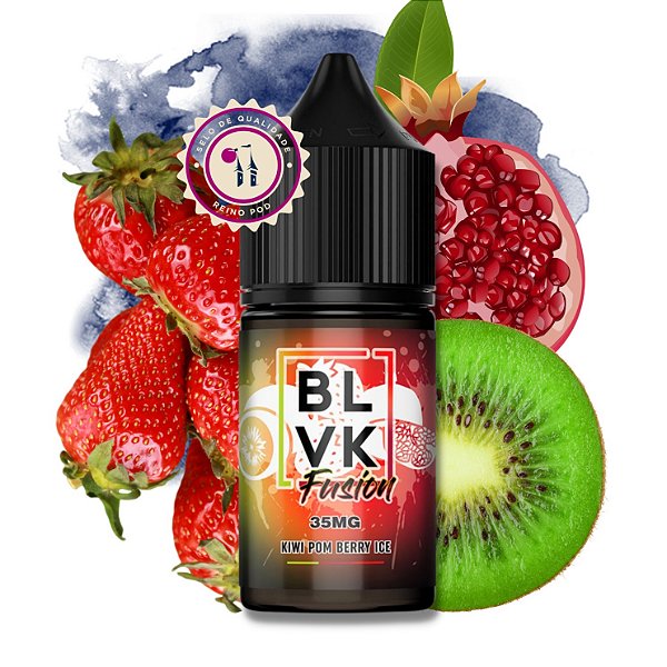 NicSalt - BLVK Fusion - Kiwi Pom Berry Ice (30ml)