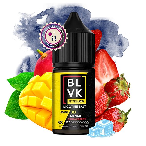 NicSalt - BLVK Salt Yellow - Mango Strawberry Ice (30ml)