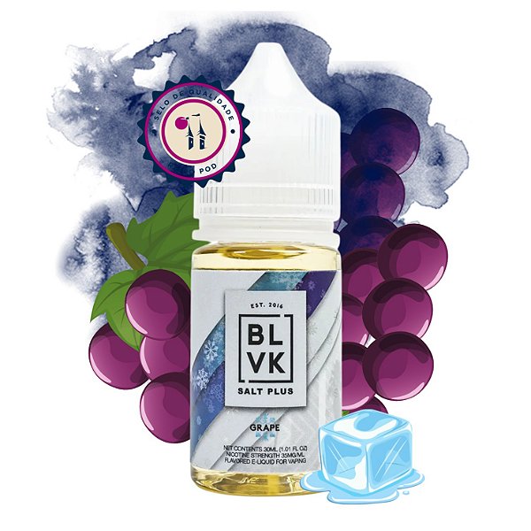 NicSalt - BLVK Salt Plus - Grape Ice (30ml)