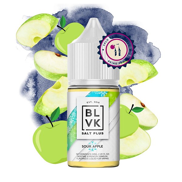 NicSalt - BLVK Salt Plus - Sour Apple Ice (30ml)