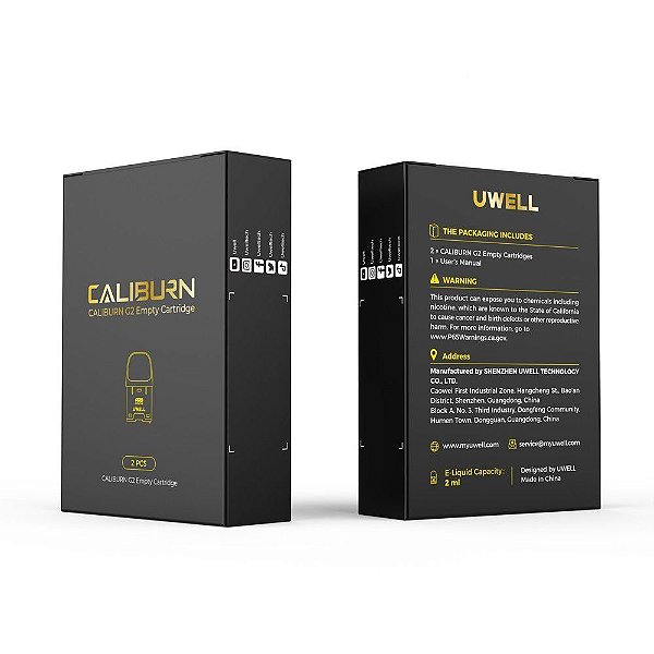 Tanque | Cartucho | Empyt Cartridge | Uwell Caliburn G2 GK2 2ml